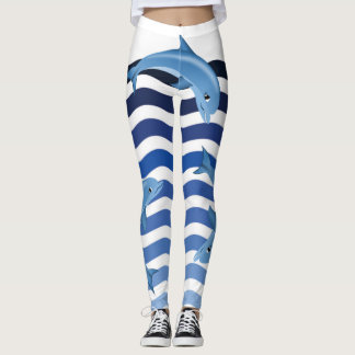 Leggings Dauphins dans des mes guêtres