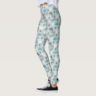Leggings Dauphins, phoques et pieuvres