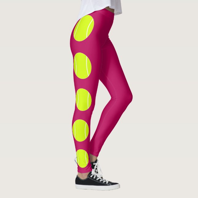 Leggings de balle de tennis couleur personnalisée (Droite)