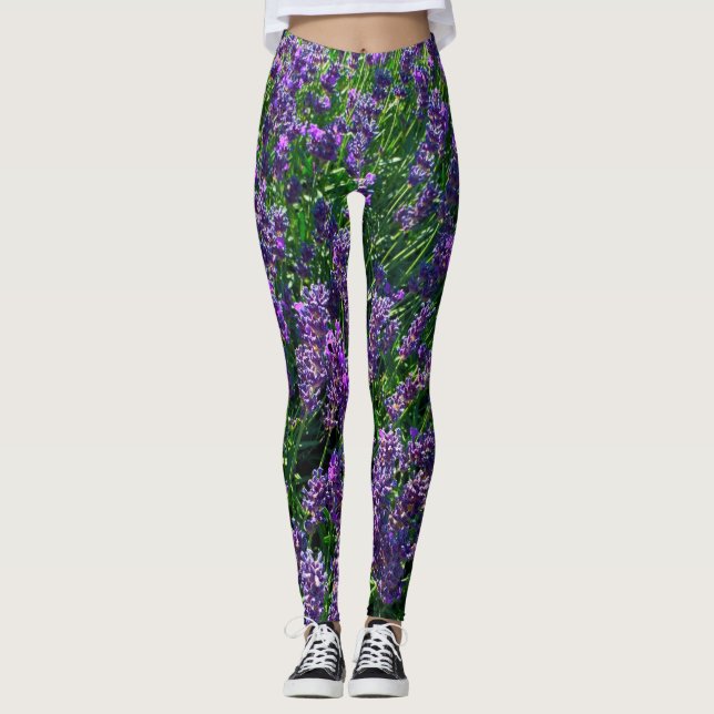 Leggings de champs Lavender (Devant)
