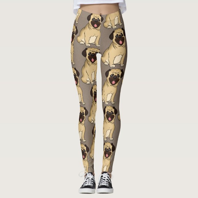 Leggings de chien carlin (Devant)
