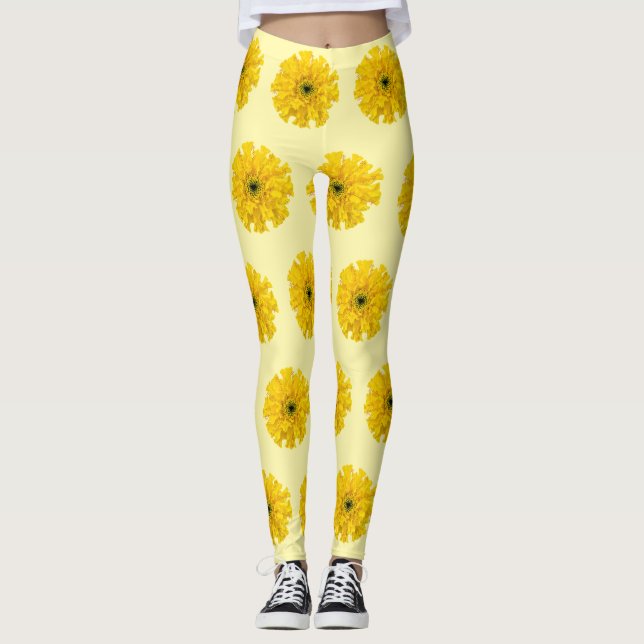 Leggings de chimie des fleurs de Marigold (Devant)