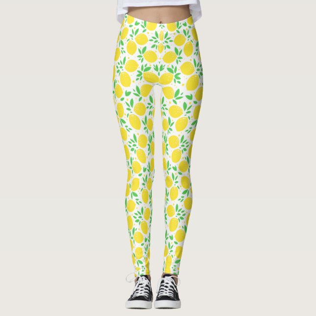 Leggings de citrons jaunes (Devant)