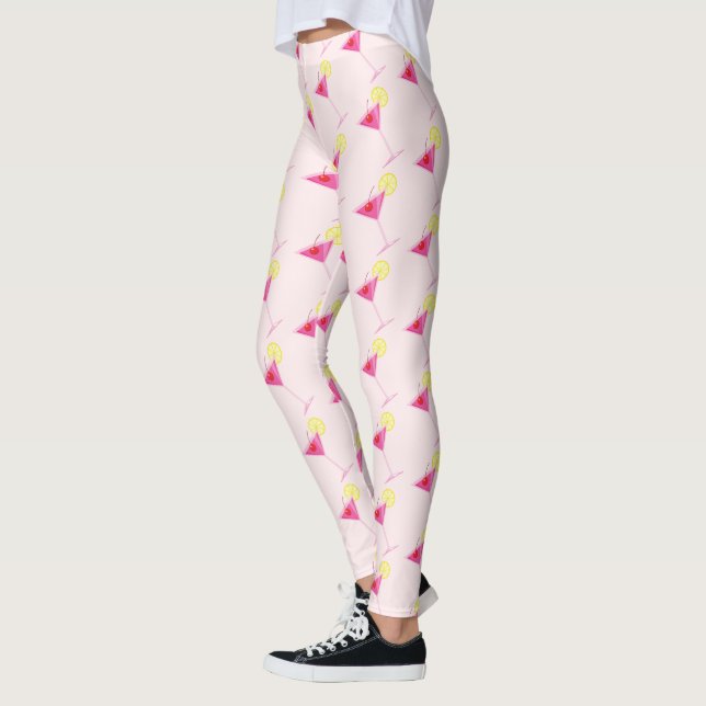 Leggings de cocktail rose Girly (Gauche)