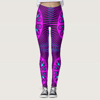 Leggings de conception 3D numérique colorés – Ajus