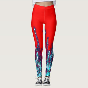 Leggings de conception 3D numérique colorés – Perf