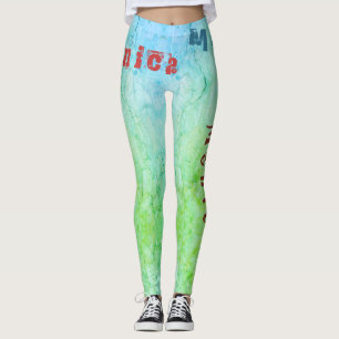 Leggings de conditionnement de nom personnalisé