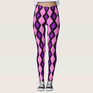 leggings de diamants violets