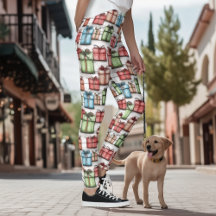 Leggings de fête rustiques scandinaves avec cadeau