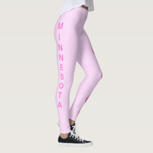Leggings de fleur de chlipper rose du Minnesota St