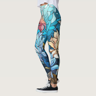 Leggings de fleurs de cristal - Jolie