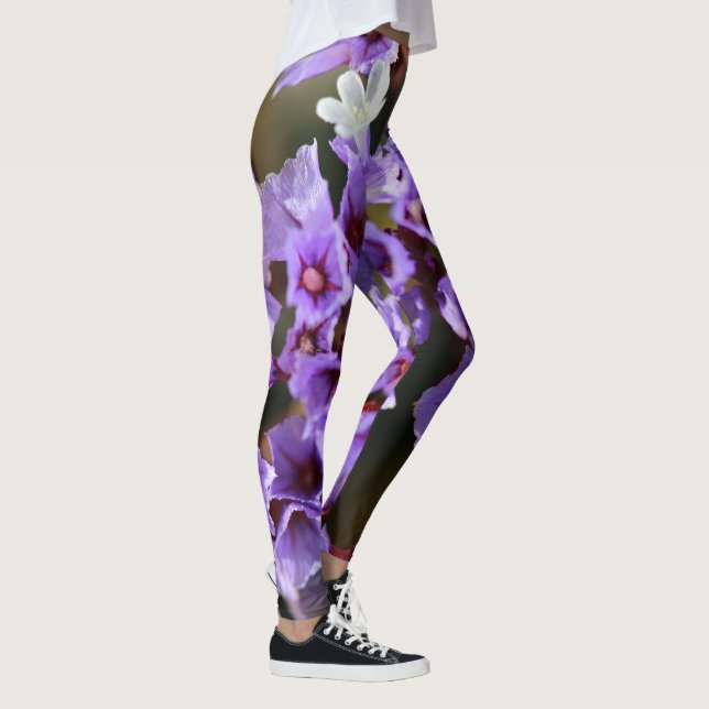 Leggings de fleurs violettes (Droite)