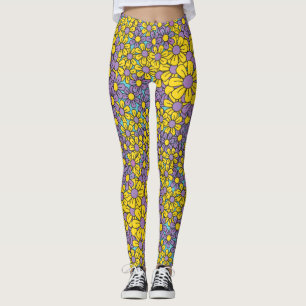 Leggings de flûte à fleurs