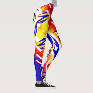 Leggings de funky abstrait tonnerre