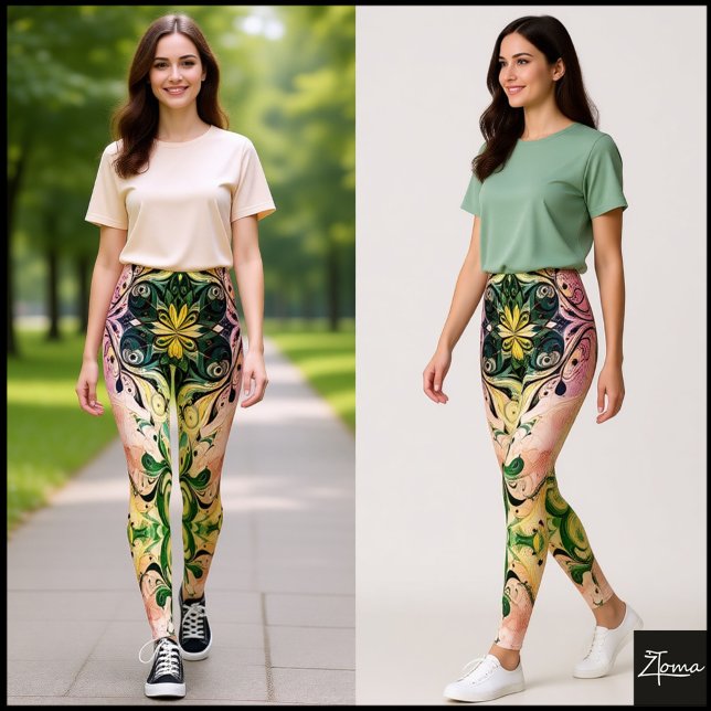 Leggings de fusion florale (Créateur téléchargé)