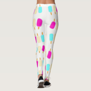 Leggings de glace blanche