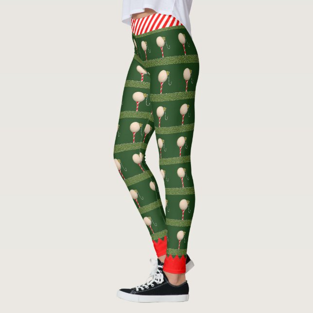 Leggings de golf de Noël (Gauche)