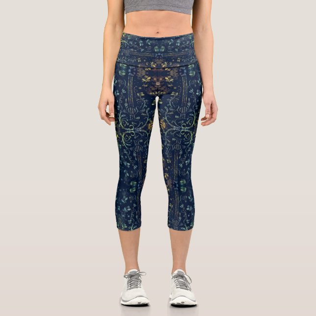 Leggings de Guitare Florale Capri (Recto)