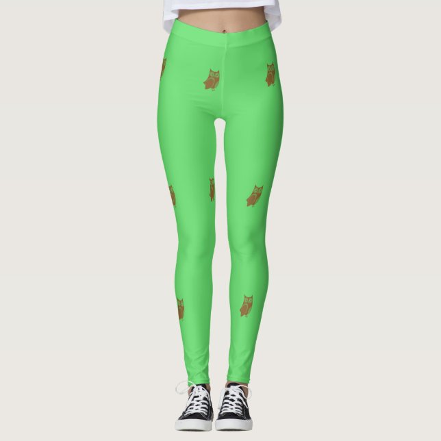 Leggings de hibou Brown (Devant)