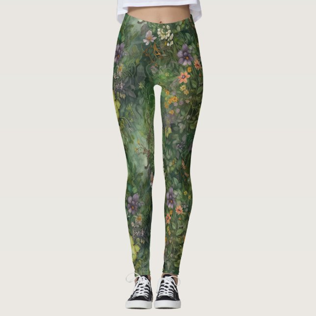 Leggings de jardin celtique - Jolie (Devant)