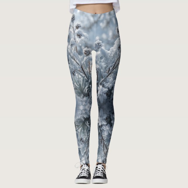 Leggings de la forêt d'hiver (Devant)