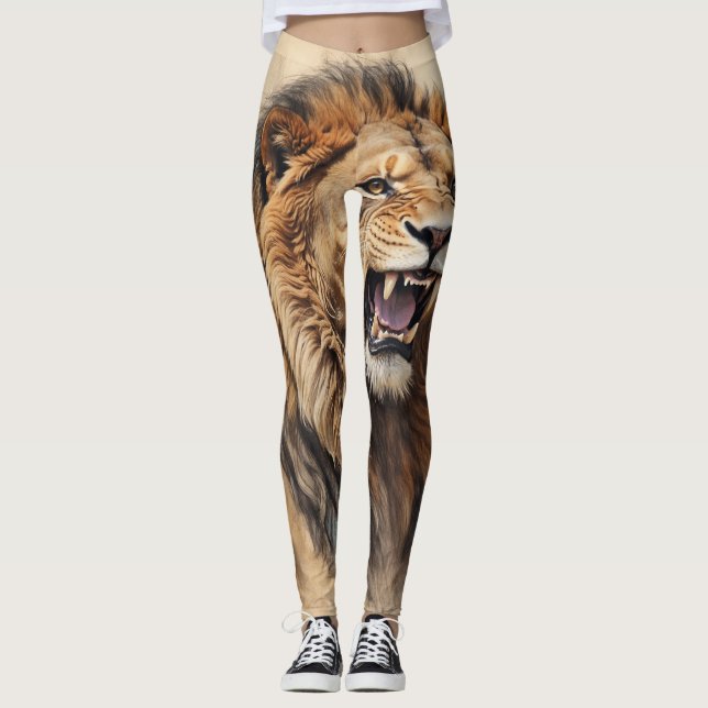 Leggings de la Majesté du lion rugissant (Devant)