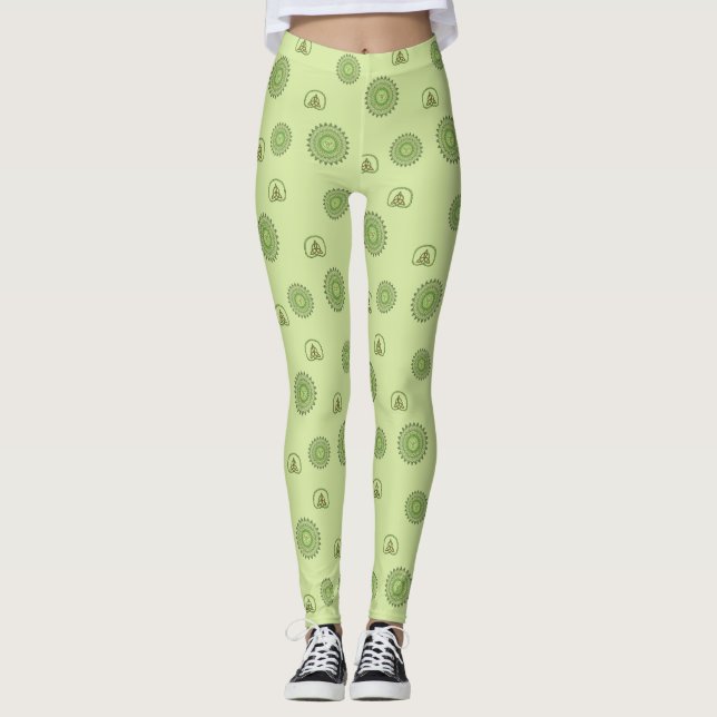 Leggings de la Saint-Patrick celtiques (Devant)