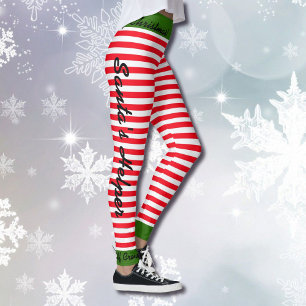 Leggings de l'équipage des elfes de Noël Père Noël