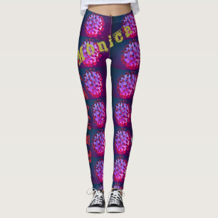 Leggings de l'exercice de nom personnalisé