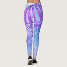 Leggings de méduses psychédéliques