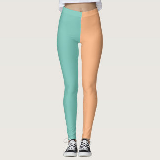 Leggings de mode bicolore Pastel