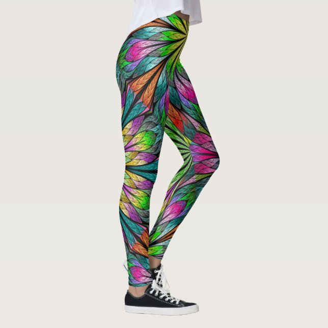 Leggings de mode floral fractal (Droite)