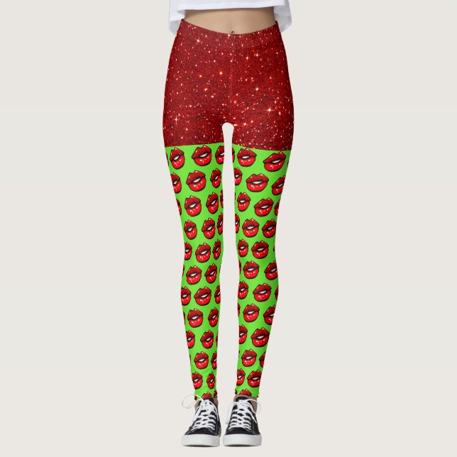 Leggings de mode LIPS (Devant)