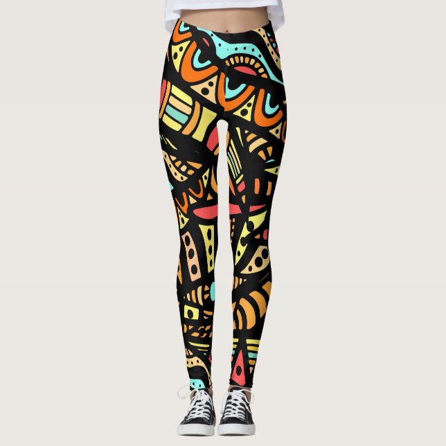 Leggings de mode pop Abstraite (Devant)