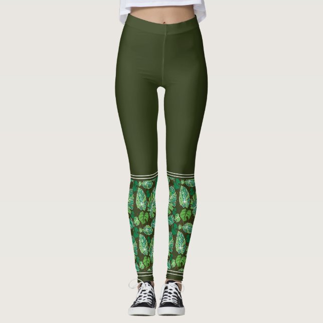 Leggings de Monstera Frosted (Devant)