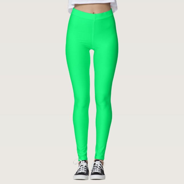 Leggings de néon vert (Devant)