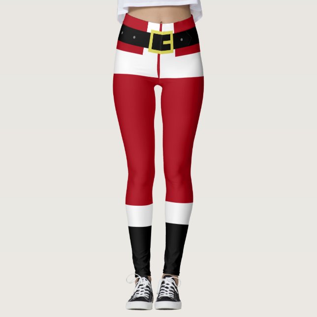 Leggings de Noël Cadeau du Père Noël (Devant)