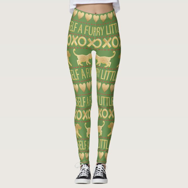 Leggings de Noël Furry Little Christmas (Devant)