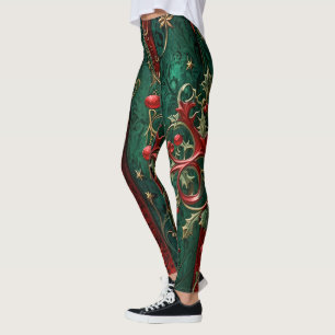 Leggings de Noël gothique