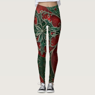 Leggings de Noël gothique