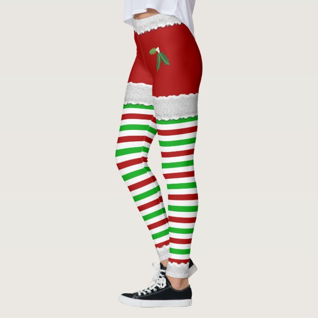Leggings de Noël Mistletoe (Gauche)