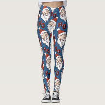 Leggings de Noël modernes avec Père Noël