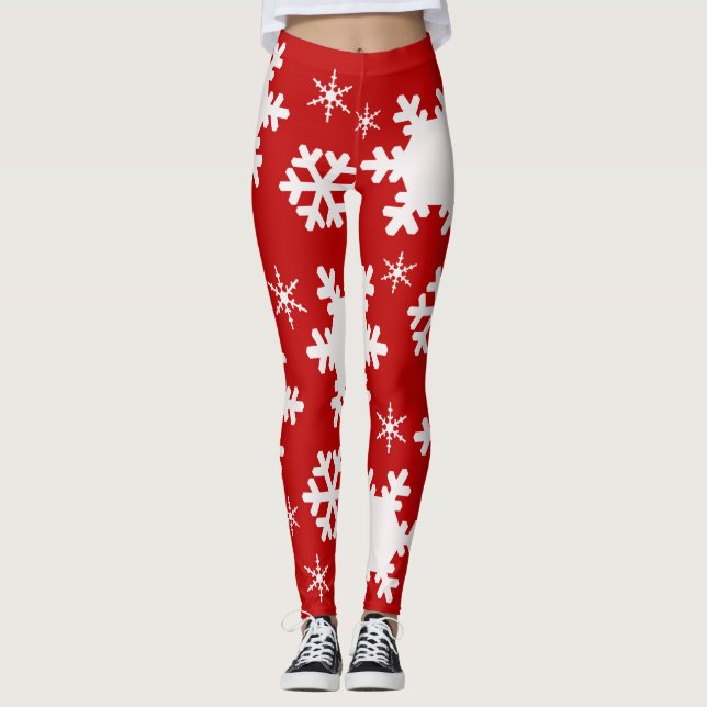 Leggings de Noël Snowflake ! (Devant)