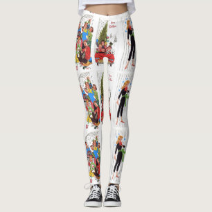 leggings de Noël vintage rockabilly
