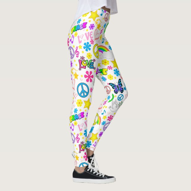 Leggings de paix et d'amour (Droite)