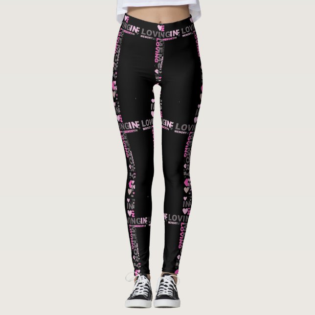 Leggings De Pantalon De Yoga En Mémoire D'Amour No (Devant)