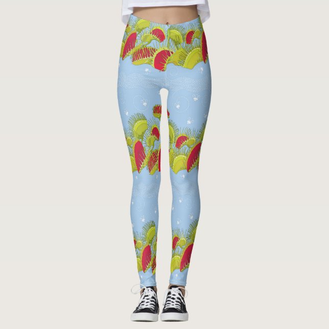 leggings de piège à mouches bleues (Devant)