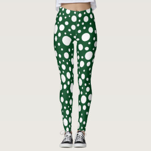 Leggings de points verts