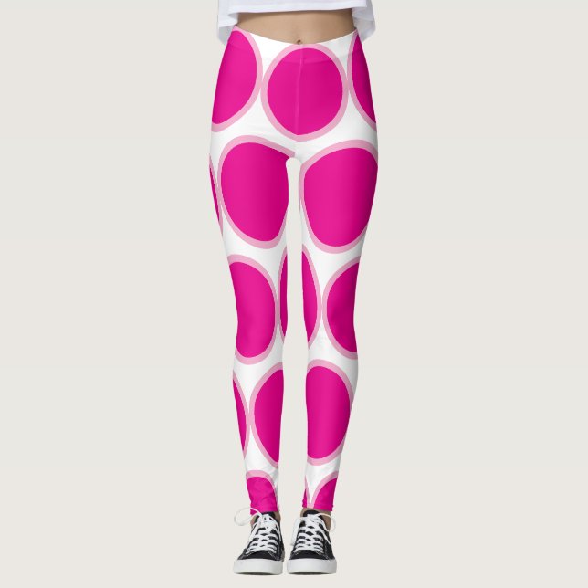 Leggings de Polka rose (Devant)