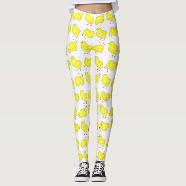 Leggings de poules de Pâques (Devant)